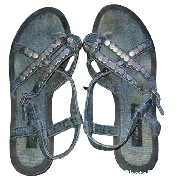 Calvin Klein studded sandals - Picture 2 of 3